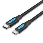 Cavo USB-C Vention COVBD USB-C Maschio - MicroUSB Maschio 50 cm Nero