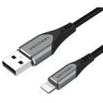 Câble Lightning USB 2.0 Vention LABHH/ USB Mâle - Lightning Mâle/ Jusqu'à 12W/ 480Mbps/ 2m/ Gris Câble Lightning USB 2.0 Vention LABHH/ USB Mâle - Lightning Mâle/ Jusqu'à 12W/ 480Mbps/ 2m/ Gris