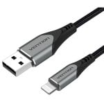 Cavo Lightning USB 2.0 Vention LABHH/ USB maschio - Maschio Lightning/ Fino a 12 W/ 480 Mbps/ 2 m/ Grigio