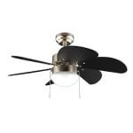 Cecotec EnergySilence Aero 365 Gold&Wood Ventoinha de Teto com Luz 50W Dourada/Madeira