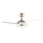 Deckenventilator Cecotec EnergySilence Aero 4265 Goldwhite 65W LED Fernbedienung Weiss-Gold