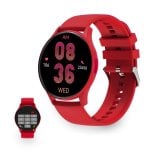 Smartwatch Ksix Core, schermo AMOLED da 1,43", automatico. 5 giorni, modalità sport e salute, chiamate, assistenti vocali, sommergibile, rosso