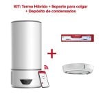 Ariston Lydos Hybrid WiFi Termo Eléctrico 100L A +Depósito de Condensados +Soporte de Pared Instafix