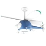 Ventilatore da soffitto Cecotec EnergySilence Aero 4600 Helicopter 36W LED 4 pale 39" Blu
