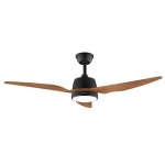 Cecotec EnergySilence Aero 5250 Blackwood Ventoinha de Teto com Luz LED e Comando 62W Preto/Madeira