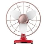 Cecotec EnergySilence 1090 Retrodesk Design Ventilador de Sobremesa 40W Rojo