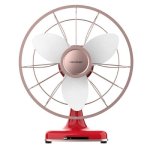 Cecotec EnergySilence 1090 Retrodesk Design Ventilador de Sobremesa 40W Rojo