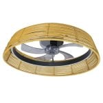 Ventilador de techo Cecotec EnergySilence Lampaero 600 Natural Design 20W 5 aspas LED 6 velocidades Ventilador de techo Cecotec EnergySilence Lampaero 600 Natural Design 20W 5 aspas LED 6 velocidades