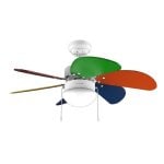 Ventilatore da soffitto Cecotec Energysilence Aero 360 Colorfull 50W 36" lampada reversibile