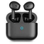 Auriculares PcCom Essential Twins Bluetooth 5.1 sem fios com estojo de carga preto