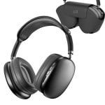 Klack Pro Max Auriculares Inalambricos Bluetooth de Diadema con Funda Negros
