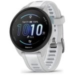 Garmin Forerunner 165 Bluetooth GPS 43mm AMOLED Grigio Correa Bianca M 5ATM SpO2