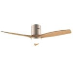 Ventilatore da soffitto Cecotec EnergySilence Aero 5600 Aqua Goldwhitewood WiFi LED IP44