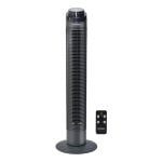 Bastilipo - Ventilatore a torre con telecomando, 50w, potenza - 3 velocità Nero, modello Varadero