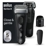 Máquina de Barbear Facial Braun 8560cc Series 8 Recarregável 60 min Seco e a Húmido 4 Lâminas