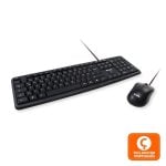 Equipaggia 245202 tastiera Mouse incluso USB QWERTY Portoghese Nero