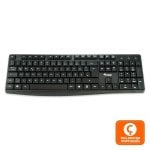 Equipaggia 245212 Tastiera portoghese USB QWERTY Nera