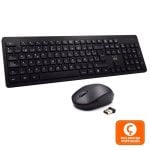 Tastiera Ewent EW3258 Mouse incluso QWERTY Portoghese Nero