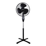 Ventilateur sur Pied Haeger Cross Wind SF-16B.012A 45W 40cm 3 Vitesses Hauteur Réglable