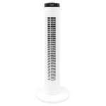 Turmventilator Haeger Tower Wind 45W 81cm 3 Stufen Oszillation 90° Schwarz/Weiß