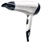 Sèche-cheveux Ionique Remington Power Volume 2000 D3015 2000W 3 Températures 2 Vitesses avec Diffuseur et Concentrateur Blanc