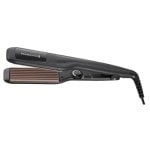 Prancha de Cabelo Cerâmica Turmalina Remington S3580 220ºC Placas Largas Desligamento Automático Preto/Rosa
