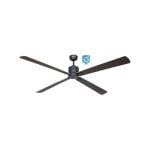 Deckenventilator CasaFan Eco Neo III 180cm WiFi Wengué Silber DC Motor