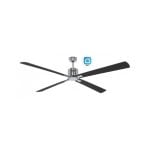 Casafan Eco Neo III 180cm 948411W WiFi Deckenventilator Silber / Silber und Wenge