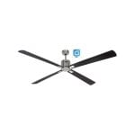 Casafan Eco Neo III 180 cm 942410 W Wengue/Wengue und Silber WiFi Deckenventilator