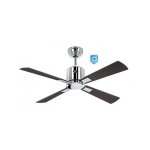 Ventilatore Da Soffitto Con Wifi Casafan 948141w Eco Neo Iii 103cm Cromo Lucido/Argento E Wengue