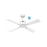 Deckenventilator mit WLAN Casafan 943131w Eco Neo Iii 103cm Weiß/Weiß und Silber