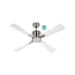 Deckenventilator CasaFan 942131w Eco Neo III 103cm WiFi Chrom/Weiß/Grau