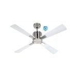 Deckenventilator mit WLAN Casafan 942131w Eco Neo Iii 103cm Chrom/Weiß und Grau