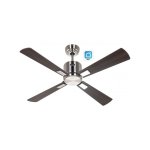 Casafan 942111w Eco Neo III 103cm Chrom/Kirsch- und Walnuss-WiFi-Deckenventilator