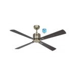 Casafan Eco Neo Iii Deckenventilator 132 cm mit WLAN-Motor 944212 W, antikes Messing/Kirsche und Walnuss