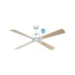 Casafan Eco Neo III 132cm Deckenventilator mit WLAN 943222W Motor Weiß/Ahorn und Buche