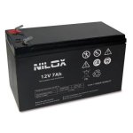 Sai Nilox 7Ah 12V Batteria per SAI/UPS Ricarica Rapida 6-8h