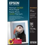 Epson Premium Glossy Photo Paper - 13x18cm - 30 Sheets carta fotografica Bianco Lucida premium