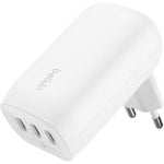 Caricatore da muro Belkin con 3 porte USB-C e PPS da 67 W BoostCharge Pro Bianco