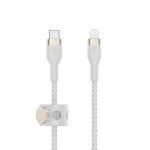 Câble Lightning Belkin BoostCharge Pro Flex CAA011BT2MWH 2 m USB-C silicone blanc