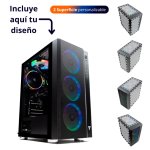 Tempest Umbra RGB Torre ATX Negra con 2 superficies personalizables