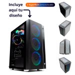 Tempest Umbra RGB Torre ATX Negra con 2 superficies personalizables