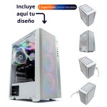 Tempest Umbra RGB Torre ATX Branca + Vidro Lateral Personalizável