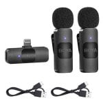 Boya BY-V2 Sistema de Micrófono Inalámbrico Transmisión Dual Omnidireccional Lightning iOS Boya BY-V2 Sistema de Micrófono Inalámbrico Transmisión Dual Omnidireccional Lightning iOS