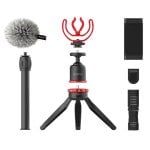 Kit video vlogger per smartphone Boya By-vg330 con microfono a condensazione By-mm1