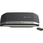 Poly Sync 20 + Sy20 Haut-parleur de conférence Bluetooth portable Argent