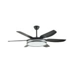 Bel Air Orion Ventilador de Techo con Luz y Mando a Distancia 72W 132cm Negro