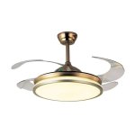 Ventilateur Bel Air Dune 72W 108cm LED Télécommande Bronze