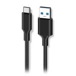1Life Câble USB-A USB-C 10Gbps 30W 1,5m Noir
