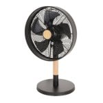 Tischventilator IluminaShop 45W 5 Flügel 3 Stufen Oszillierend Schwarz/Buche